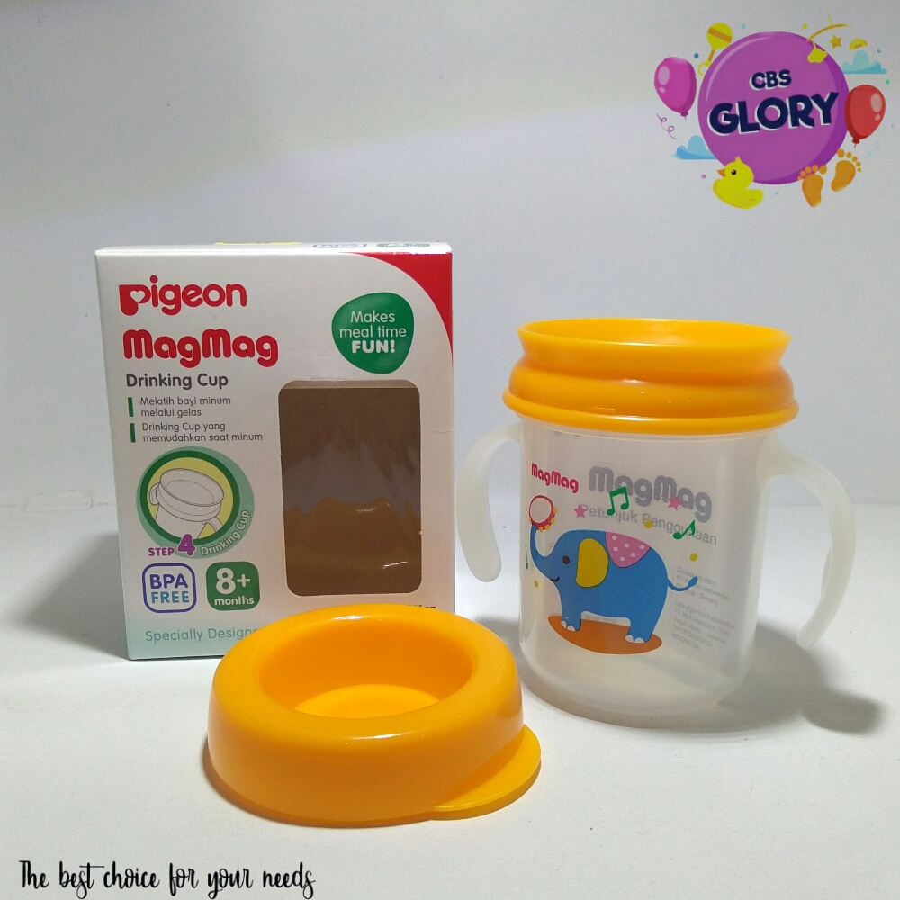 Pigeon Mag Mag Step 4 Drinking Cup Gelas Minum Bayi Untuk Usia 8+ Bulan