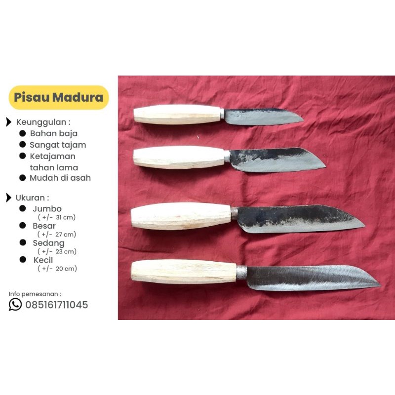 PISAU DAPUR / PISAU DAPUR MADURA / PISAU BAJA / PISAU MADURA / PISAU TERONGAN / PISAU PATERONGAN / P
