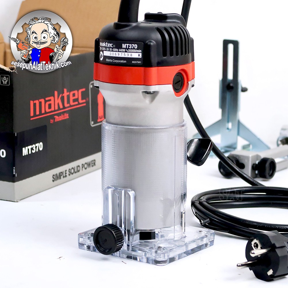 Mesin Profil Trimmer Kayu  Router Kecil MT370 MAKTEC  Mesin Profil Trimmer Kayu  Router Kecil MT370 MAKTEC