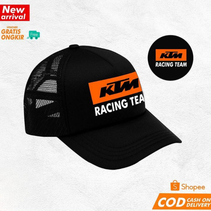 TOPI JARING TRUCKER RACING MURAH TERLARIS/TOPI DISTRO LOGO RACING - HEBENSHOP