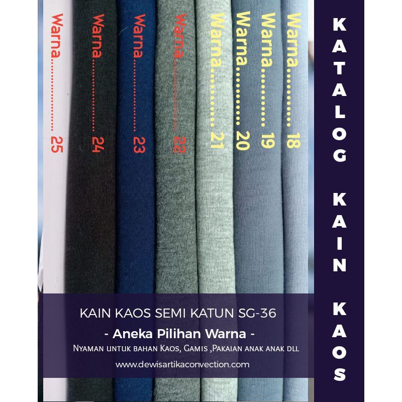 jual kain semi katun S30 / bahan gamis persetengah meter