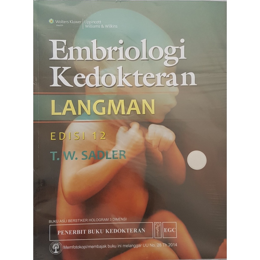 Jual Embriologi Kedokteran Edisi 12 - Langman - ORIGINAL | Shopee Indonesia