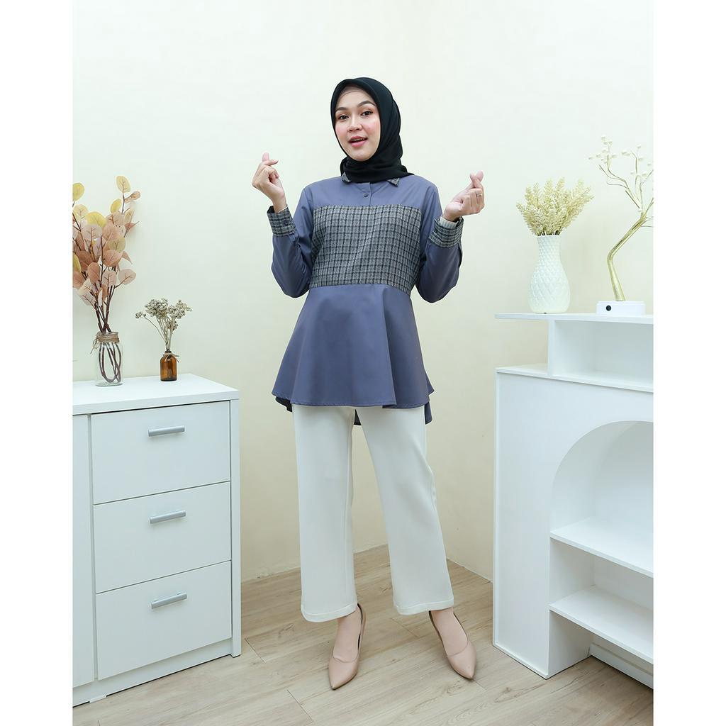 ANESKA Blouse  -  Pakaian Wanita Terbaru By Hijab Mamah icis