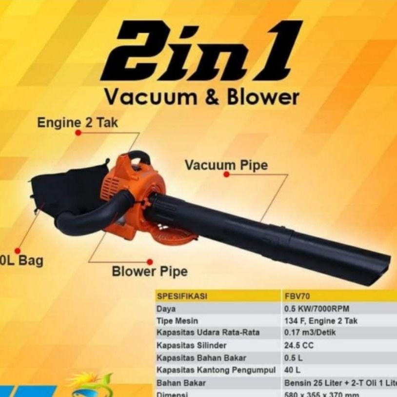Mesin Blower dan Vacuum FIRMAN 4 tak FBV70 original murah