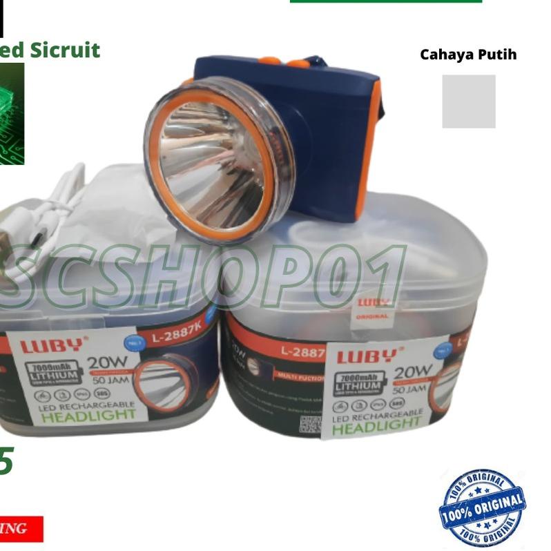 ♣ Senter Kepala Luby 20 Watt L-2887 / 2887L / 2887 ۞