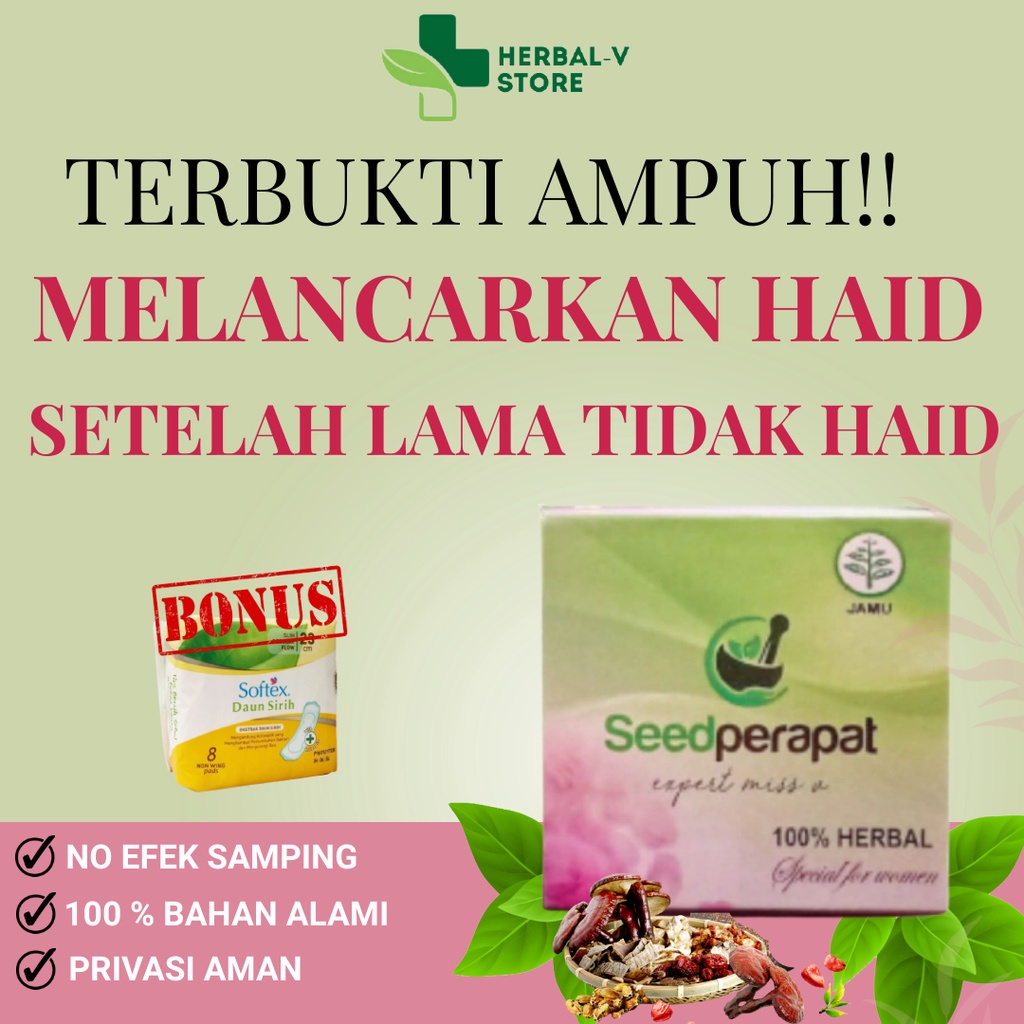 Seed Perapat Obat Jamu Pelancar Haid Lancar Haid Ampuh Obat Terlambat Telat Haid Datang Bulan Tuntas