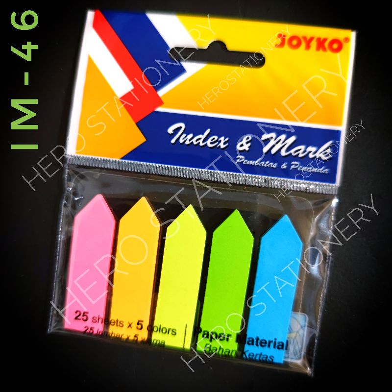 Stiker sticker index mark pembatas buku kertas joyko IM-46