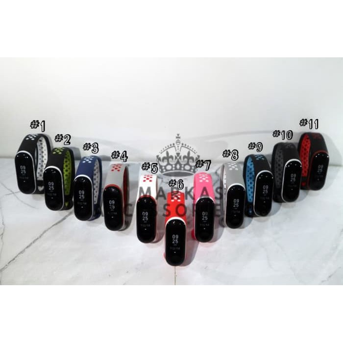 Strap Nike Xiaomi Mi Band 3 Band3 Tali Gelang Silikon Jam Tangan Paling Murah