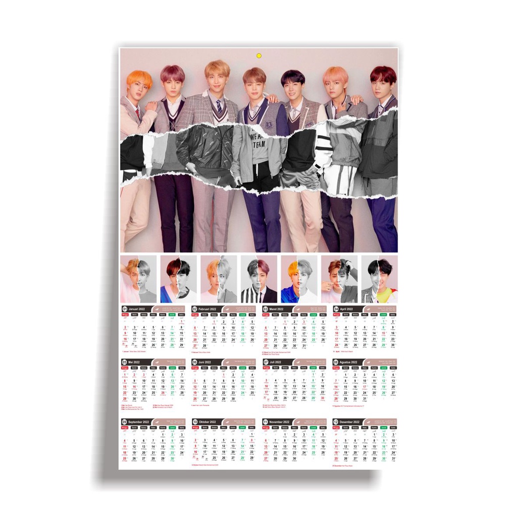 (READY STOCK) KALENDER 2023 - BTS ANSWER - KALENDER KPOP MURAH UNOFFICIAL