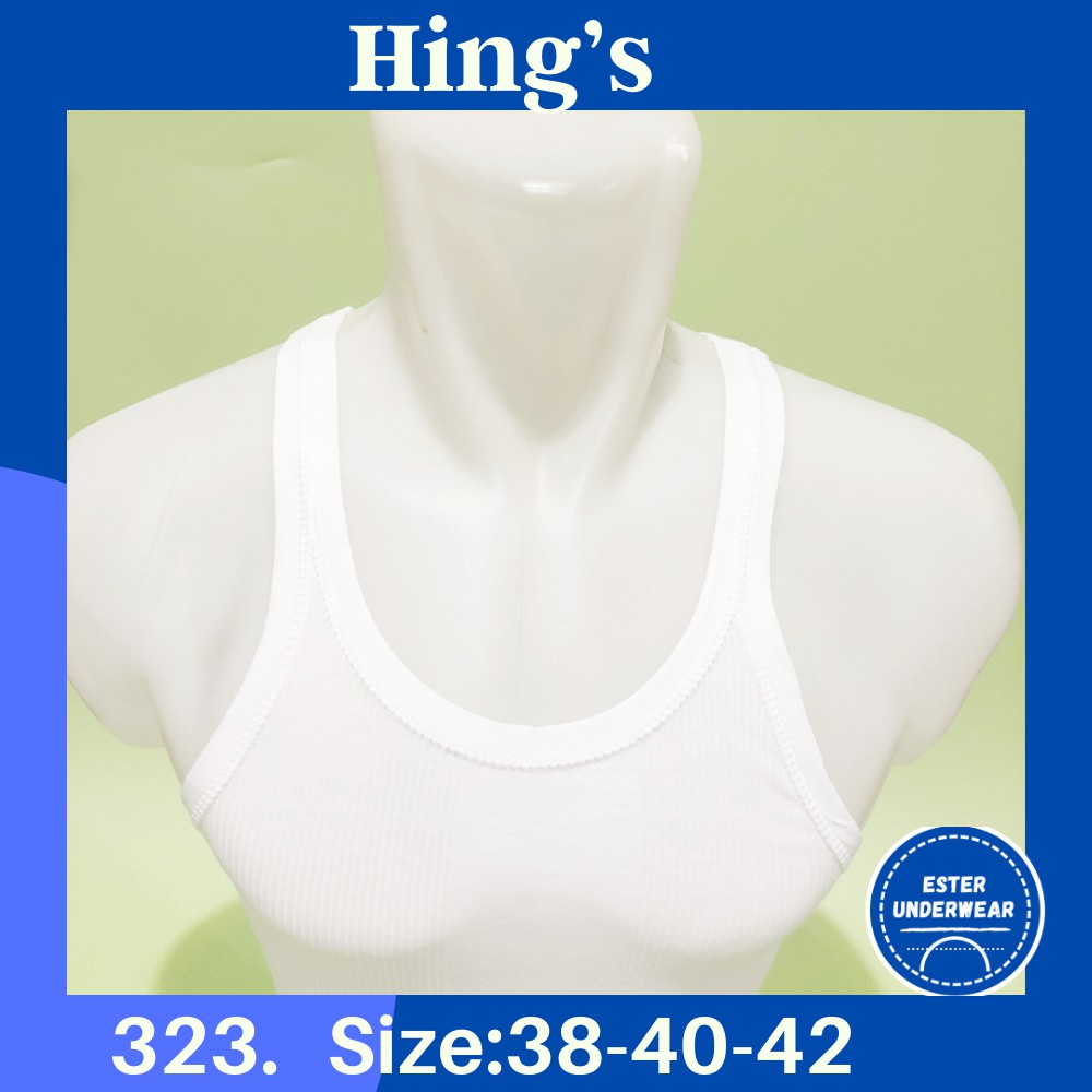 Kaos Singlet HINGS HIJAU H 323BS HK Katun Model Salur Isi-1Pcs