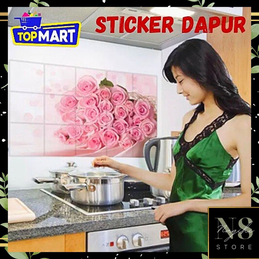 ✨NAGIHI✨STICKER DINDING DAPUR ANTI MINYAK ANTI AIR WALLPAPER DINDING DAPUR