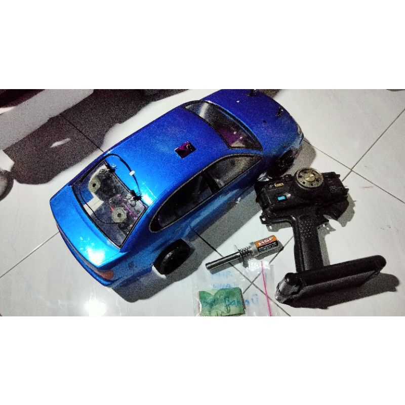 RC MOBIL REMOT ENGGINE NITRO DRIFT KYOSO SMARTECH 1/10