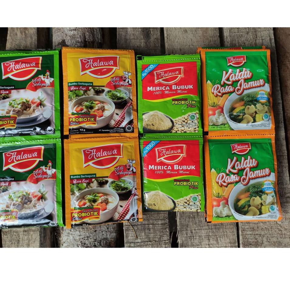 

50 HALAWA BUMBU MASAK Organik plus Probiotik - Halawa Kaldu Penyedap Rasa Non MSG ZA50 (Terlaris)