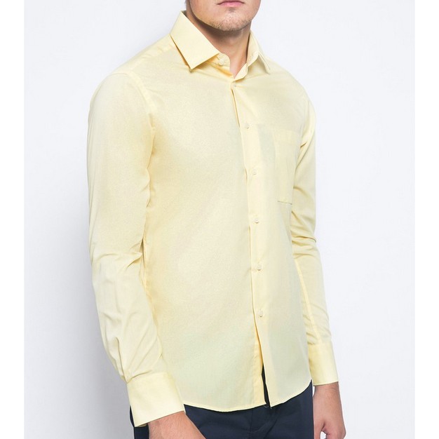 Kemeja ALISAN Polos Lengan Panjang Regular Fit ( KUNING,SALEM,CREAM )