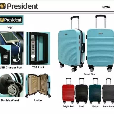 Koper - Koper President 5294 20 Inch / Koper Cabin Size President Usb Charger