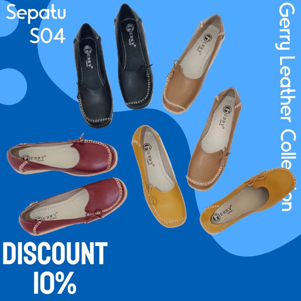 Sepatu Kulit Wanita Model S04 - Gerry Leather