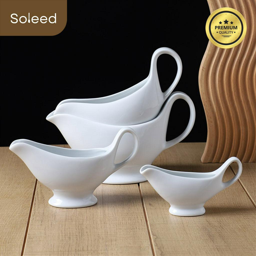 GRAVY SAUCE BOAT CERAMIC | TEMPAT SAUS STEAK KERAMIK