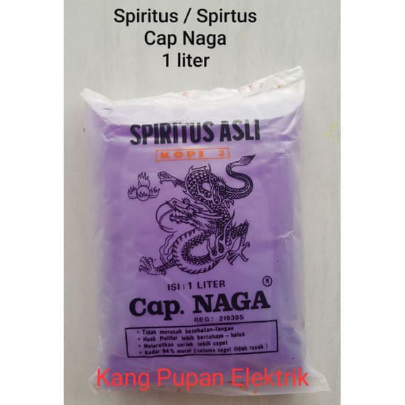 Spiritus Politur Cap Naga Kemasan plastik 1 Liter