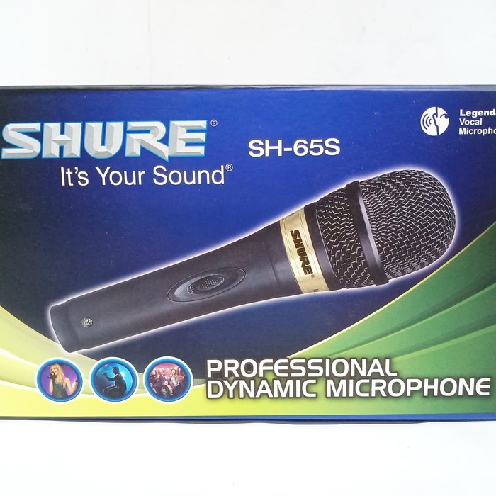 SHURE SH 65S MIC KABEL HANDHEL MICROPHONE DYNAMIC