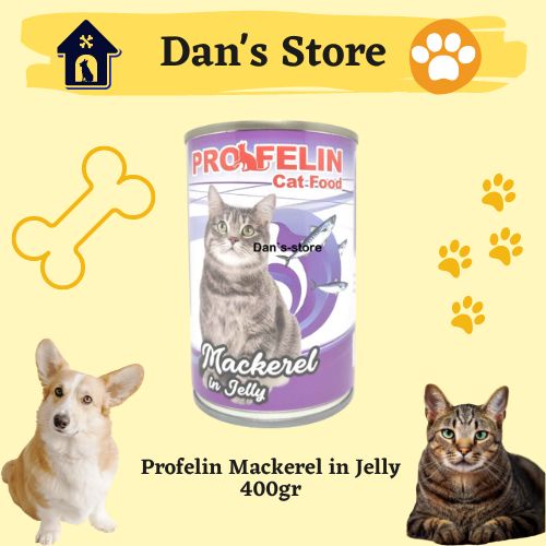 Profelin Mackerel in Jelly 400gr - Wetfood Cat Makanan Kucing Kaleng