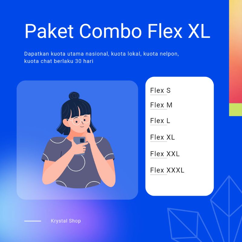 Paket Data XL murah Combo Flex
