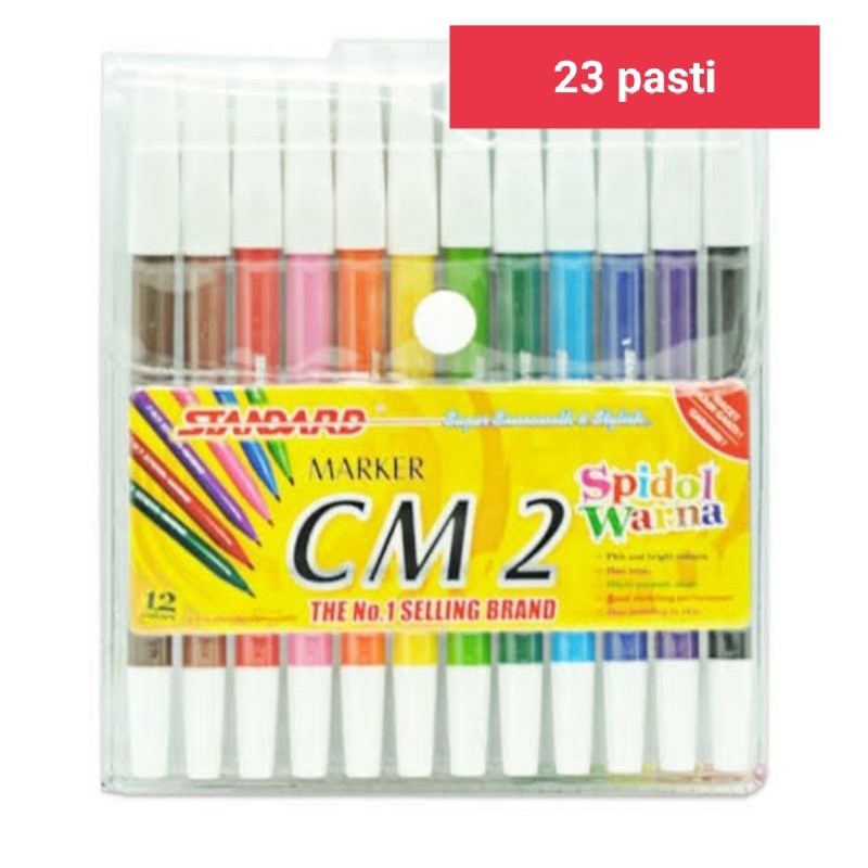 

spidol standar cm 2 12 warna