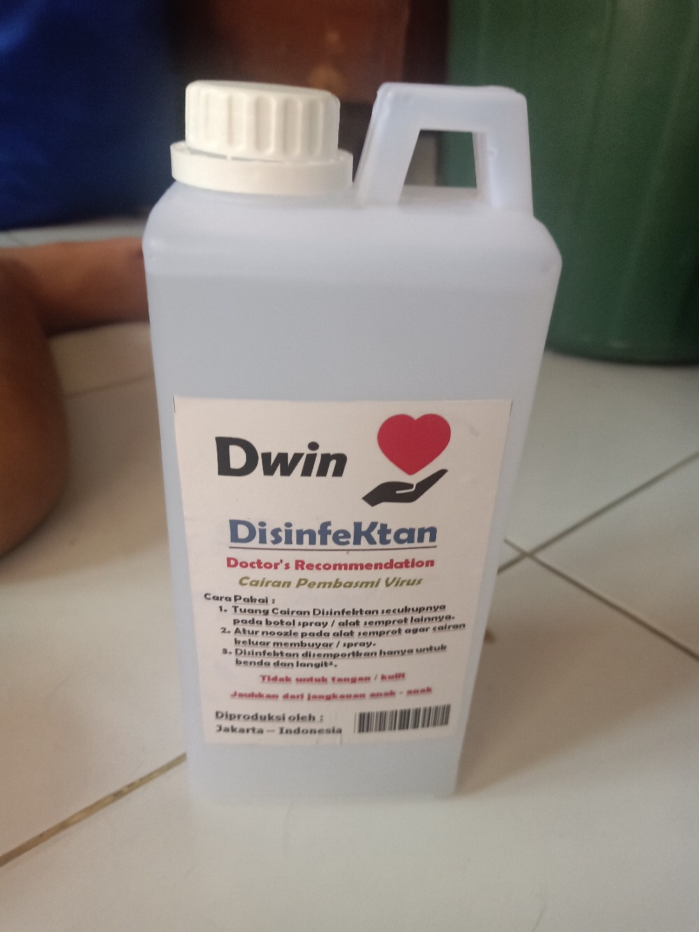 Disinfektan 1 Liter / 1000 Ml + Botol Spray Disinfectant Desinfektan