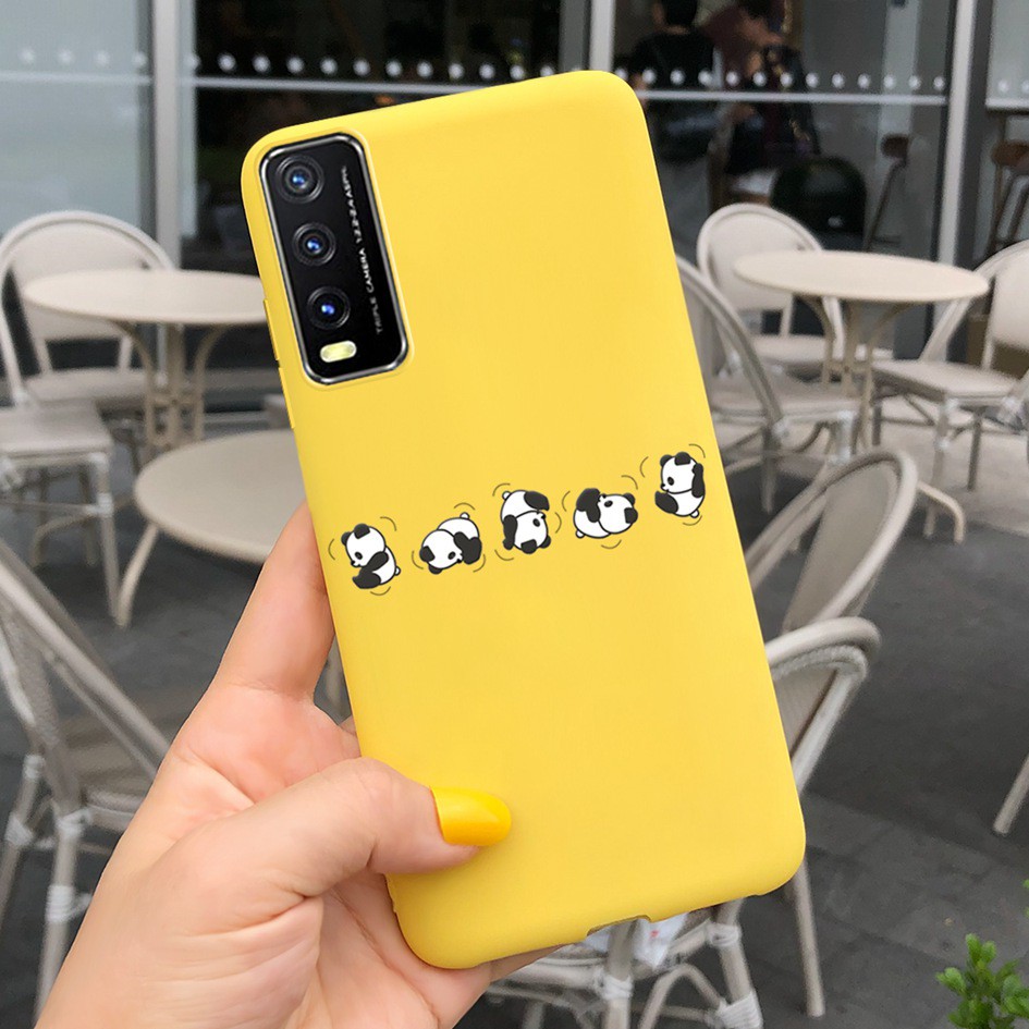 Soft Case Vivo Y20 Y20i Y30 Y50 Y30i Y11s Y12s Y20s 2021 2020 Casing Fashion Leopard Matte Cover Vivo 1938 1935 V2029 Case-TGhuan1608