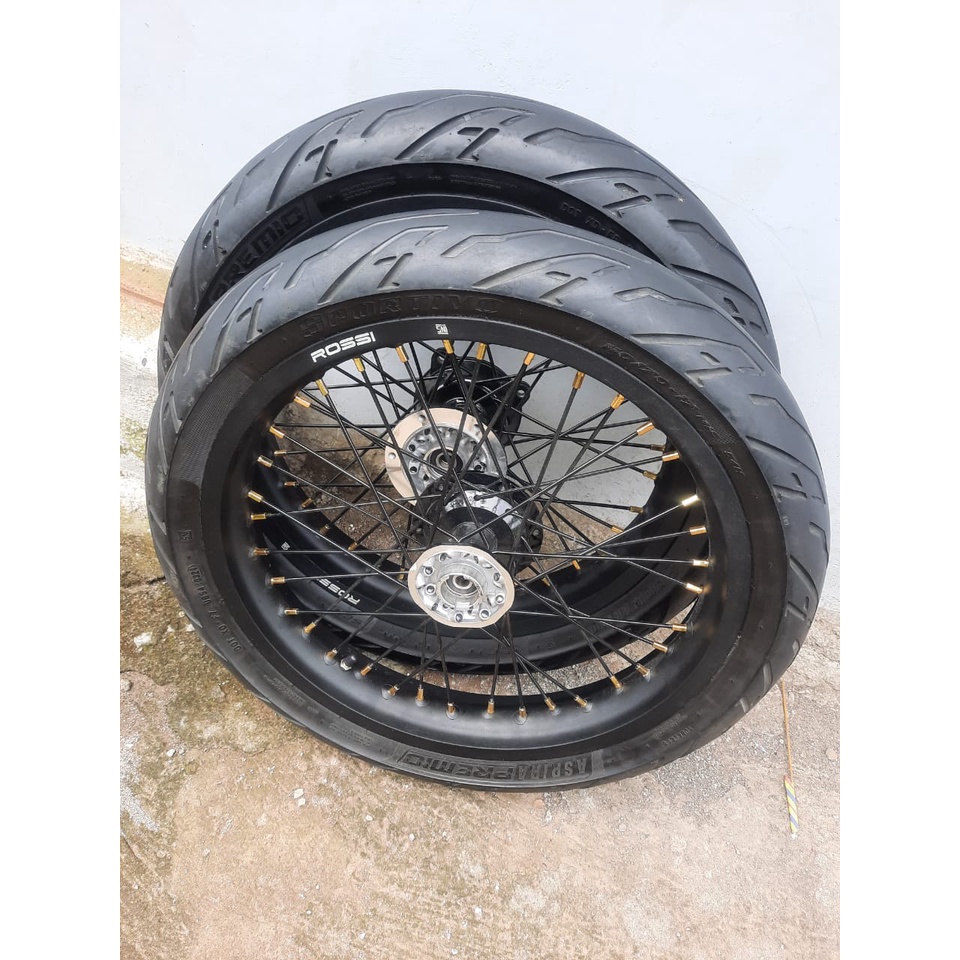 BAN SET VELG SET RODA SEMI CACING PNP KLX150L DTRACKER BF