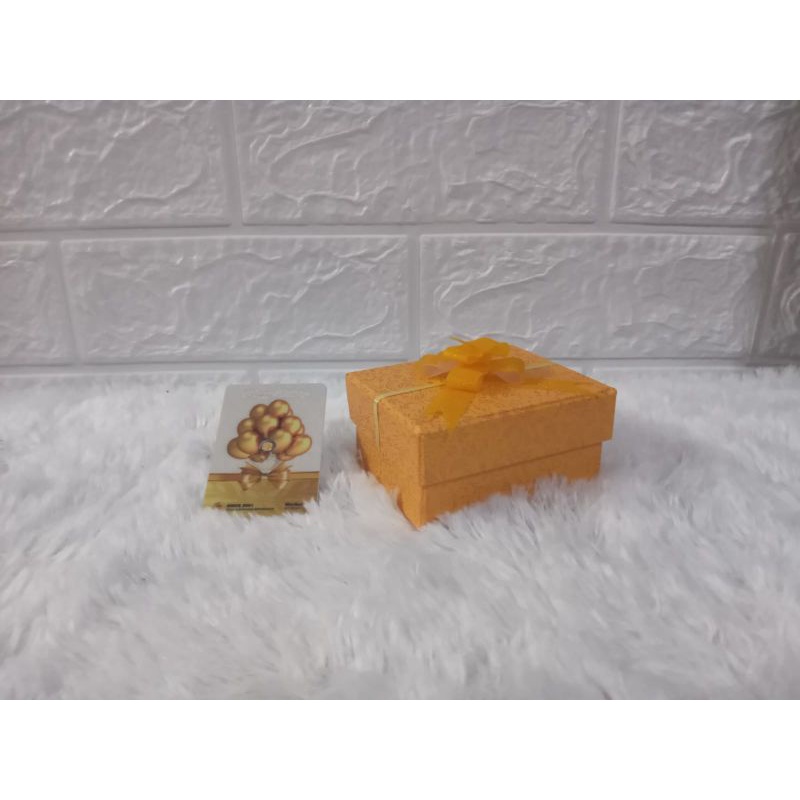 Box MiniGold Hard Box Mini Gift Box Warna Gold Emas