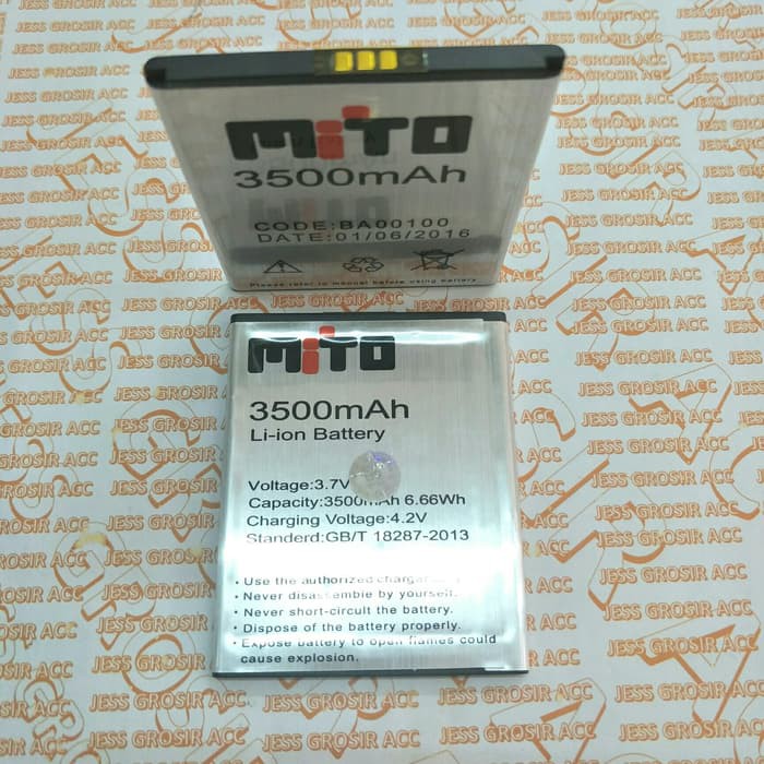 Baterai Battery Double Power MITO BA-00100 BA00100 A38 FANTASY MAX