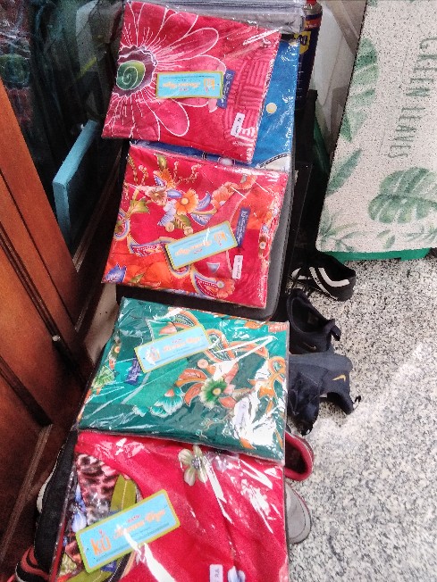 Daster Cantik Kencana Ungu Larasati (label Biru Asli Ori) : Homedress Batik Solo Adem Awet