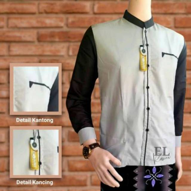 Koko elrumi baju koko pria koko gus Azmi koko hadroh koko terlaris koko modern koko santri