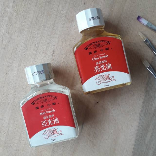 

*LUAR JAWA WAJIB PAKAI JNE* Winsor & Newton China Gloss & Matt Varnish 75ml
