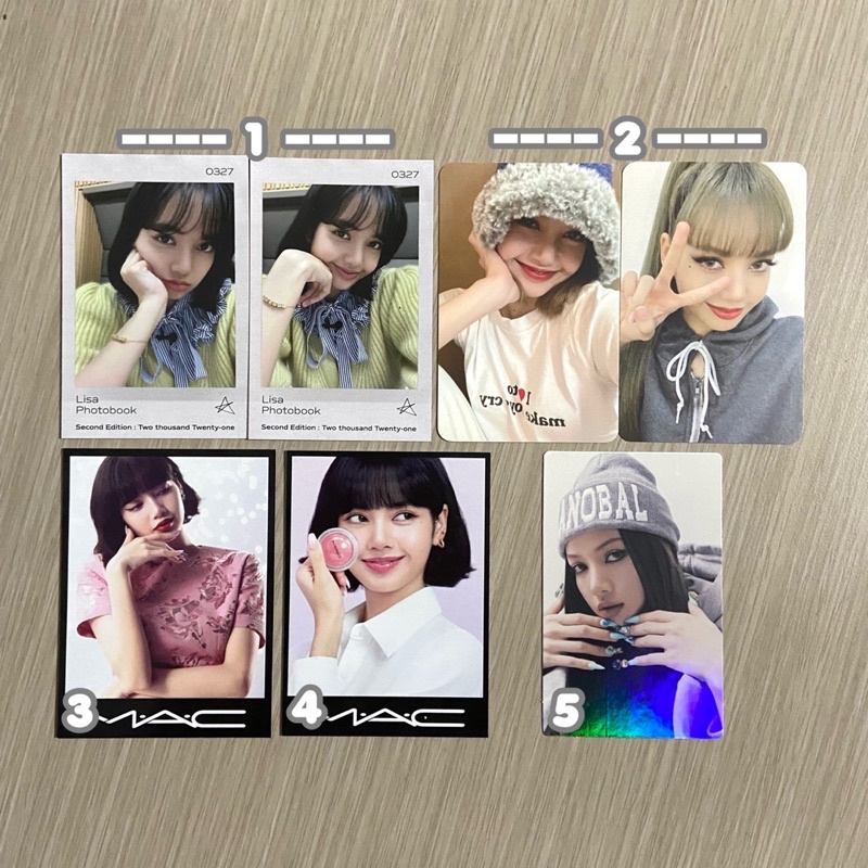 OFFICIAL PHOTOCARD BLACKPINK LISA LALISA - BENEFIT POB WEVERSE KTOWN MAC