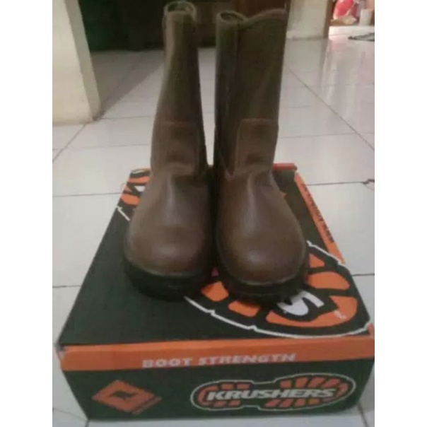 Sepatu safety Krusher Texas Brown