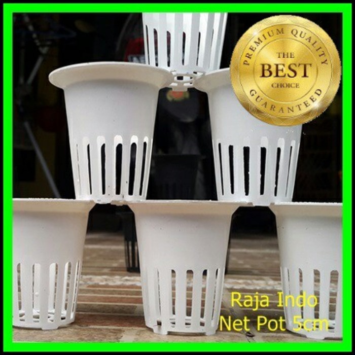 100PCS Netpot Putih 5 Cm Tinggi 5.5CM Newdesign Lubang 1 Net Pot 5CM Hidroponik Hydroponic Pipa