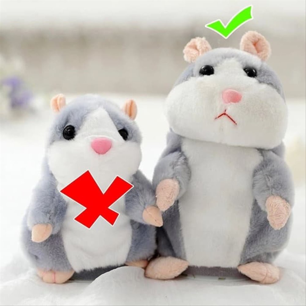 MAINAN BONEKA HAMSTER BISA BICARA DAN BERGERAK - TALKING HAMSTER