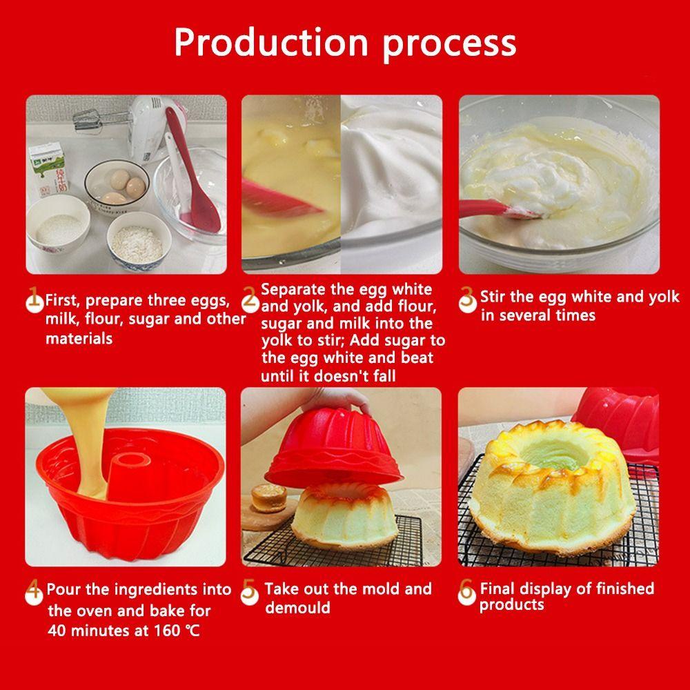 Solighter 3D Bulat Cyclone Spiral Baking Alat Dekorasi Kue Jelly Dome Mousse Molds
