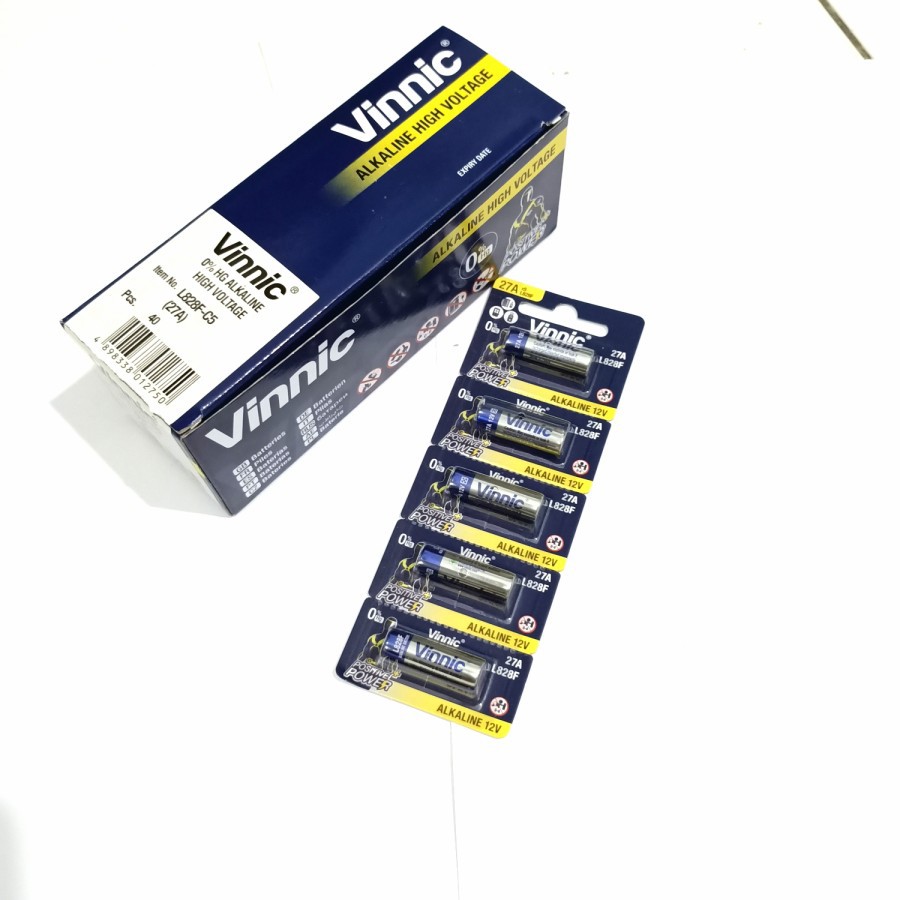 batre 27 A super Alkaline vinnic ORIGINAL batre remot mobil L 828 F grosir murah