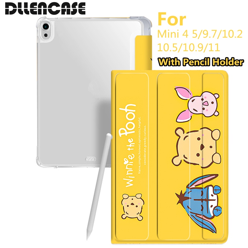 Case Dengan Holder Pensil Untuk iPad 2021 Pro 11 2019 2020 10.2 7 / 8th Generation 2018 9.7 5 / 6th Mini 4 5 Air 4 10.5 10.9 A263