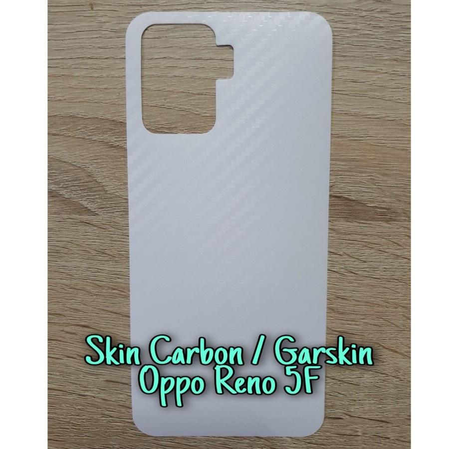 OPPO RENO 6 4G RENO 6 5G RENO 5F RENO 5 RENO 5 5G ANTI GORES BELAKANG SKIN KARBON, GARSKIN BACK CARBON MOTIF TRANSPARAN PELINDUNG BELAKANG ANTI JAMUR