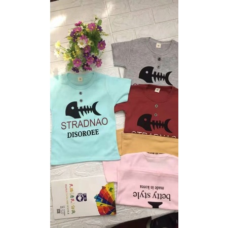 Kaos Anak Import Premium Model Kancing Depan Kaos Anak Rib Knit 1-5 Tahun