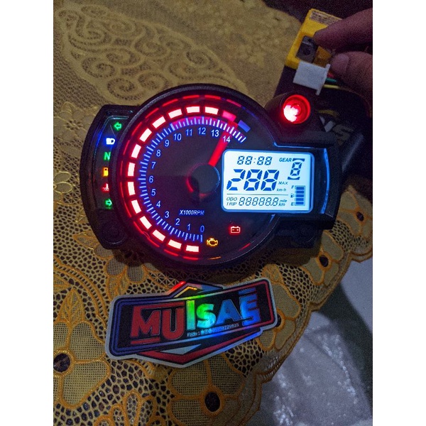 spidometer koso rx2n set dengan cover crom+sensor