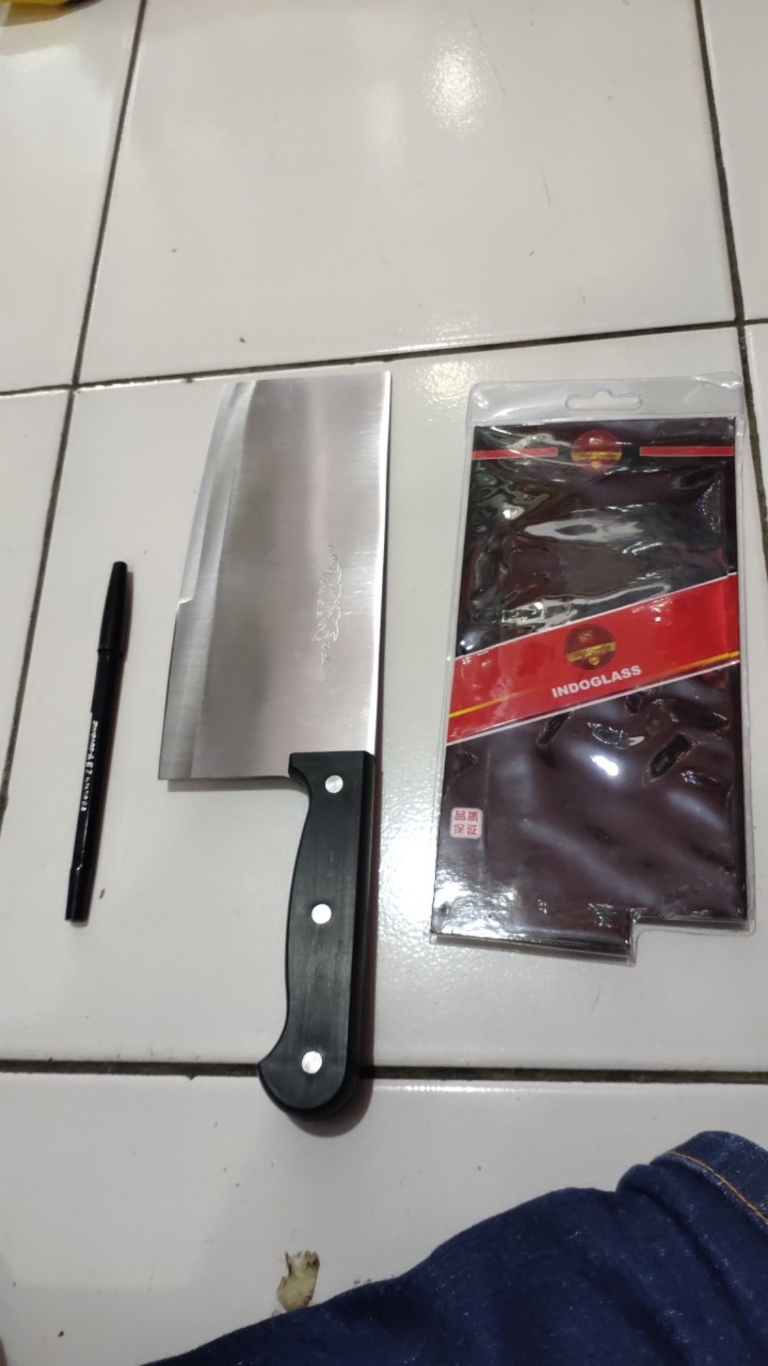 Pisau Daging Golok Tulang Pisau Dapur Stainless Steel 30cm