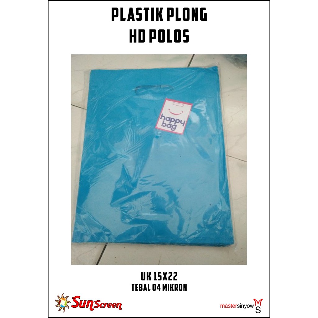 Plastik Packing Olshop Plong HD ukuran 15x22 Polos bisa COD