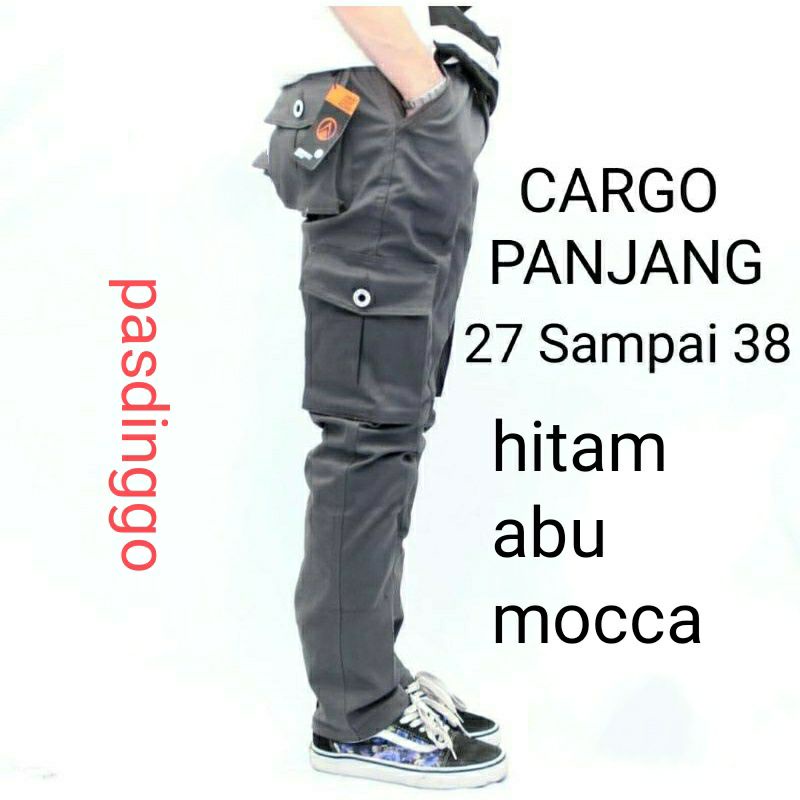 [TERMUMET] CELANA CARGO PANJANG PRIA UKURAN 27-33 PREMIUM QUALITY SLIMFIT COWO SKINNY POLOS COWOK