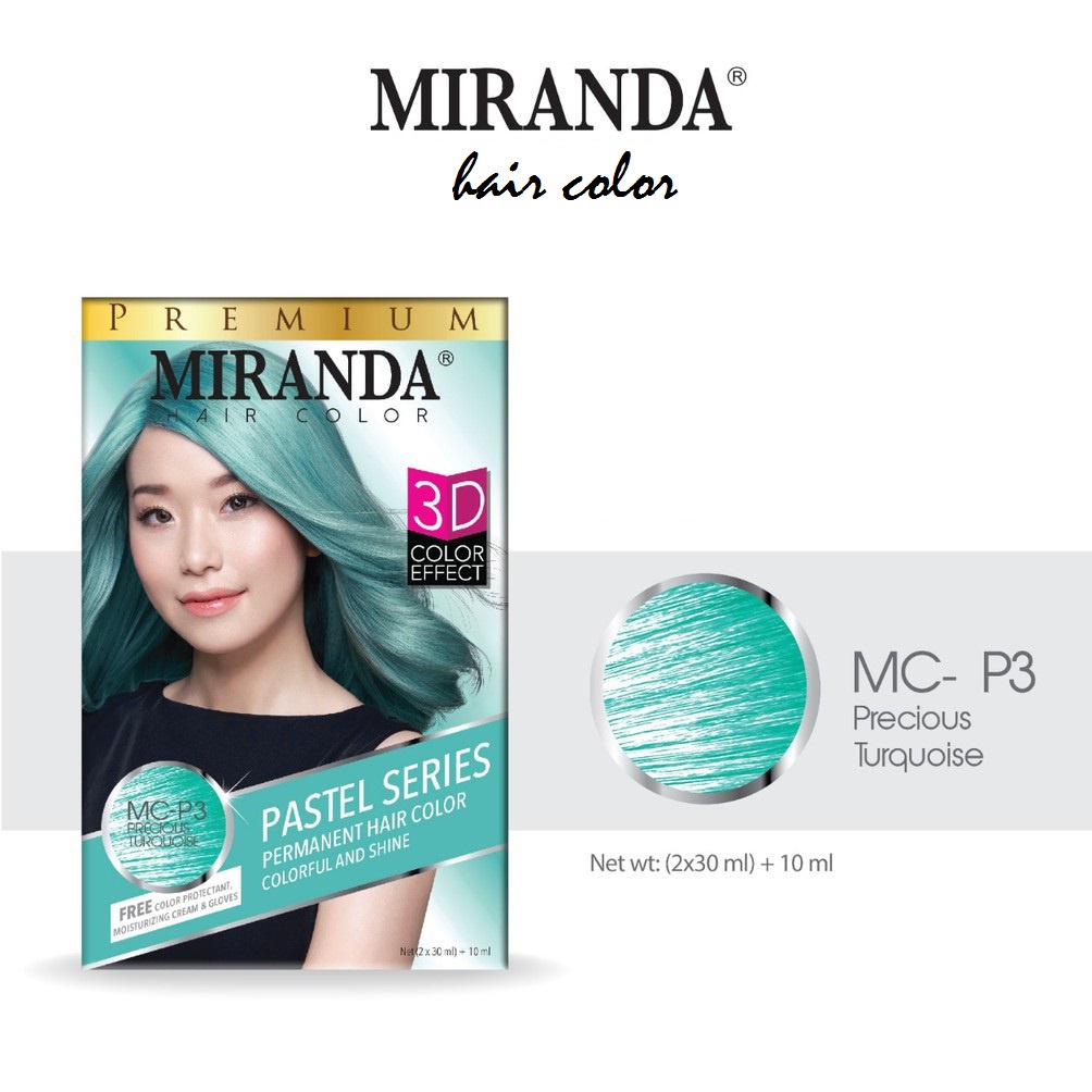 MIRANDA HAIR COLOR  HIJAU PASTEL/Hijau Soft