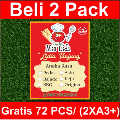 

STIKER LABEL PRODUK "MIE LIDI