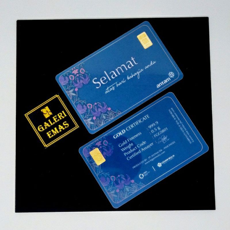 Emas Logam Mulia Antam Gift Series Selamat 0,5 Gram